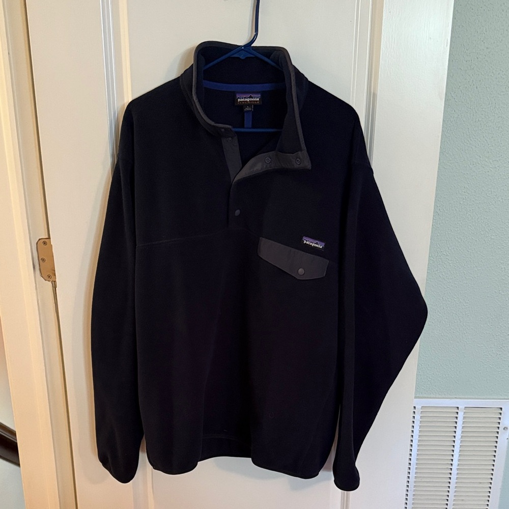 Patagonia Navy Fleece Snap-T Pullover